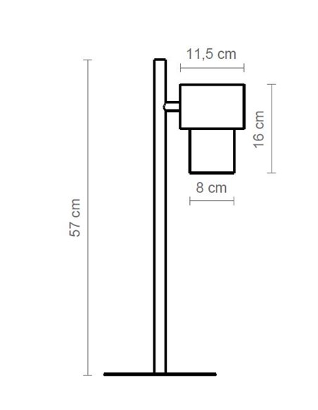 Lámpara de mesa Kan – Luxcambra – Pantalla de cotonet orientable