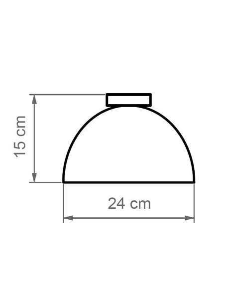 Plafón de techo Absis – Luxcambra – Lámpara de cerámica blanca, Ø 24 cm