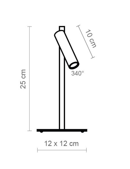 Lámpara de mesa Manhattan – Luxcambra – Lámpara de escritorio orientable