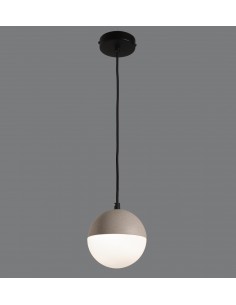 Colgante de techo de cemento piedra y cristal  Ø 14 cm - Shiru - ACB Iluminación 2