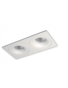 Empotrable de techo en aluminio blanco 2 luces - Waka - ACB Iluminación 2