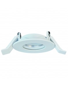 LED outdoor white finished aluminum recessed light Ø 9 cm IP 65 - Inel - Indeluz - Novolux 2