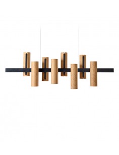 Black Note wooden pendant light
