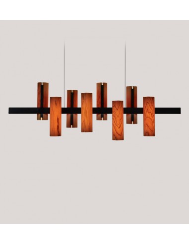 Black Note wooden pendant light