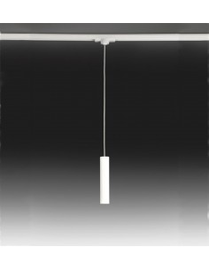 Lámpara colgante LED Ø 4 cm y 300 cm de alto de acero en 2 acabados regulable 2700K – Haul – Milan 2