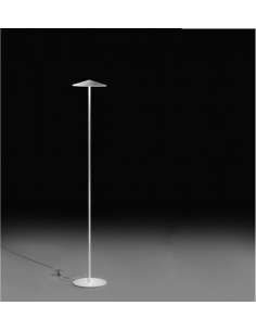 Lámpara de pie LED Ø 20 cm de aluminio en 2 acabados regulable 2700K – Pla – Milan 2