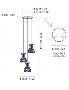 Domita 3 pendant light - Bover