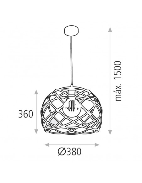 Lámpara colgante Bellona 