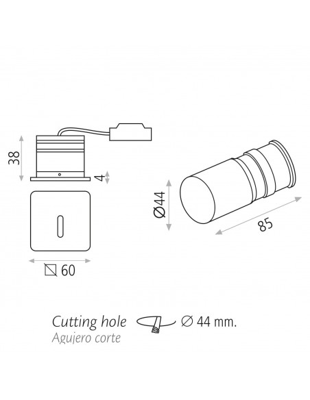 Downlight Prado 