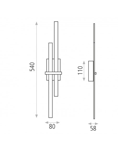 Aplique de pared Shadow 