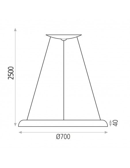 Lámpara colgante Shiitake 