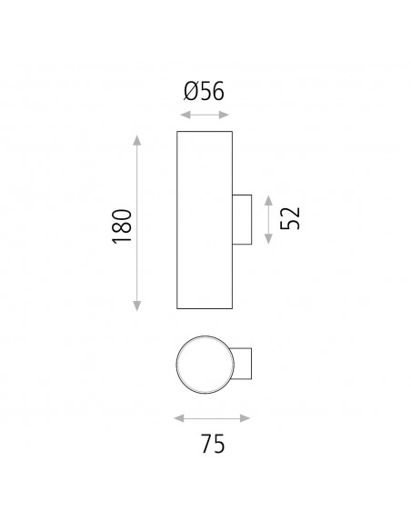 Aplique de pared Zoom 
