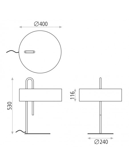 Lámpara de Lámparas de Mesa Clip