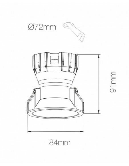 Foco proyector Pulsar 8W