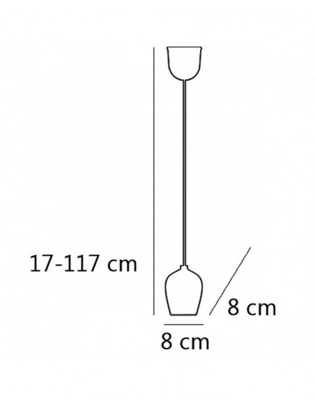 Lámpara colgante Bellota 