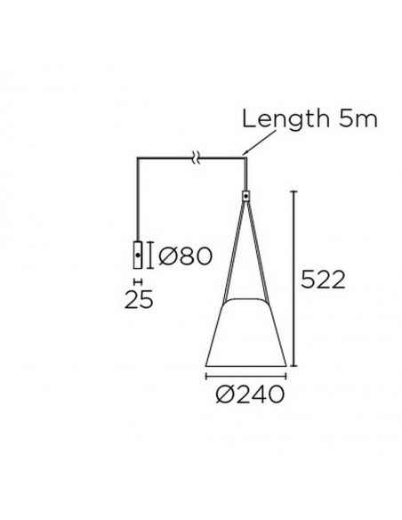 Attic aplique cilindro 