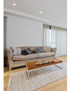 LED outdoor white finished aluminum recessed light Ø 9 cm IP 65 - Inel - Indeluz - Novolux