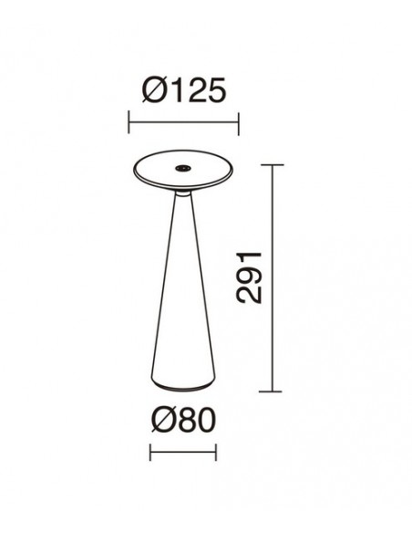 Lámpara portátil de exterior Blomma – Novolux Lighting
