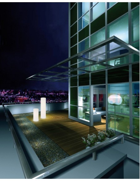Lámpara de suelo para exterior Cylinder – Novolux Lighting