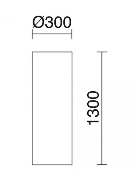 Lámpara de suelo para exterior Cylinder – Novolux Lighting