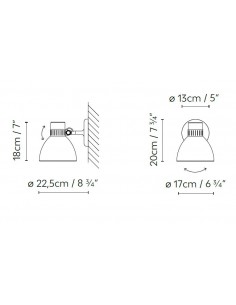 Aplique de pared Blux System W 2