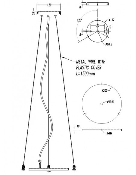 Lámpara colgante Bol – Leds C4