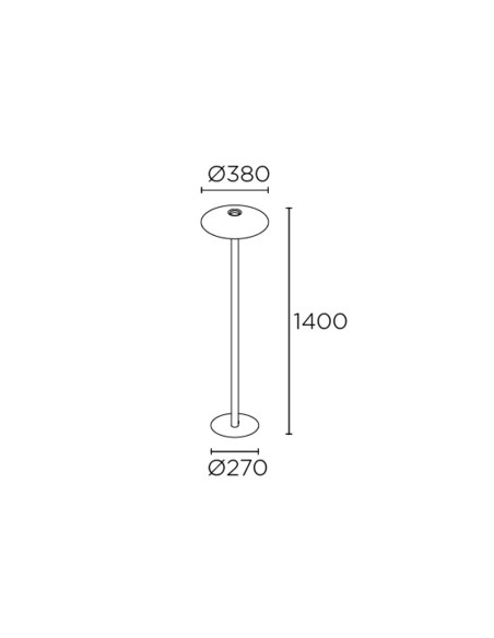 Lámpara de pie H – Leds C4