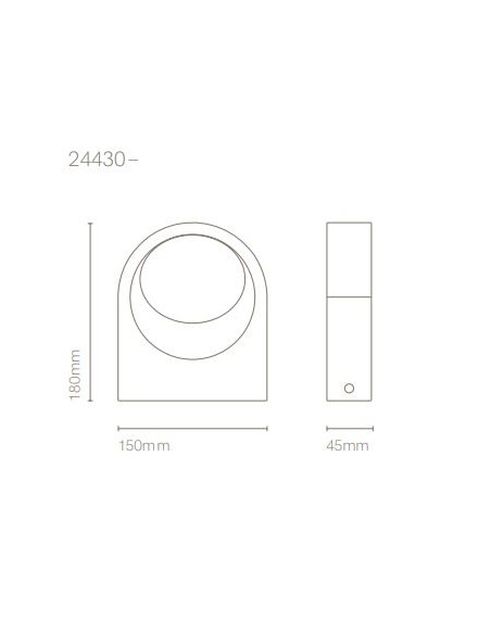 Aplique de Pared Plaça Redondo – Nexia