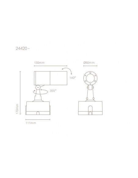 Aplique de Pared Ronda – 6 cm – Nexia 