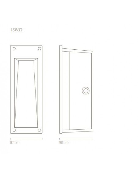Aplique de Pared Cuadrado Up – 100º – Nexia