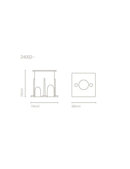 Lámpara Empotrable Cuadrada – Nexia