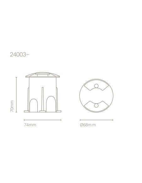 Lámpara Empotrable Redonda Vila II – Nexia