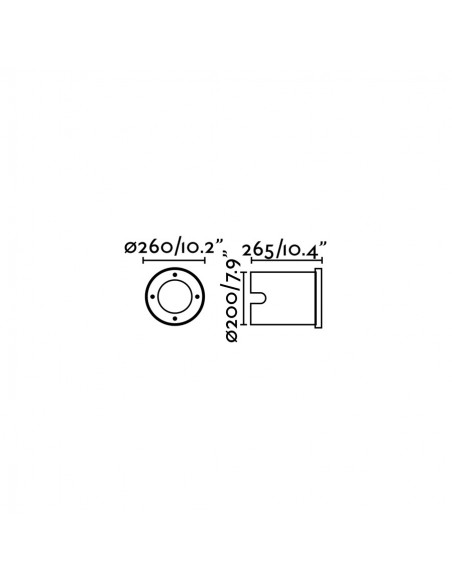 Lámpara empotrable gris orientable 32W – Geiser – Faro
