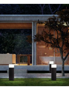 Lámpara baliza gris oscuro...