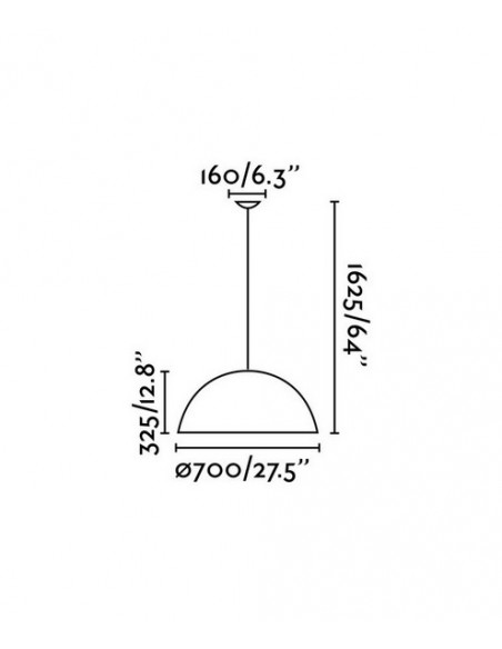 Colgante de techo Magma                                             