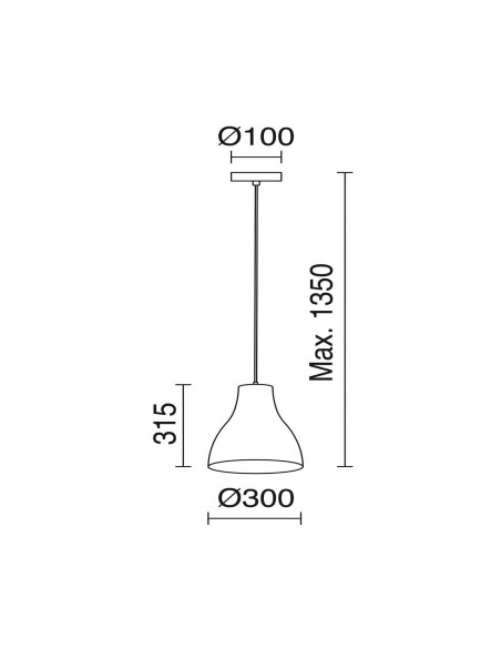Colgante de techo Camila