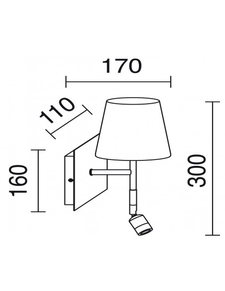 Aplique de pared Eda W
