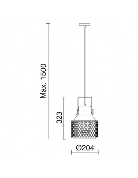 Colgante de techo Tosca