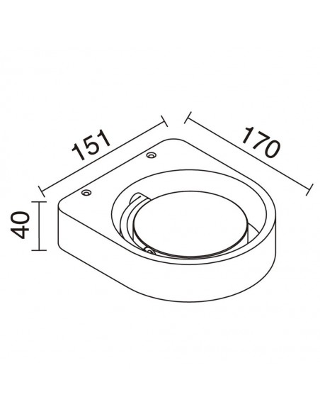 Aplique de pared Aliya