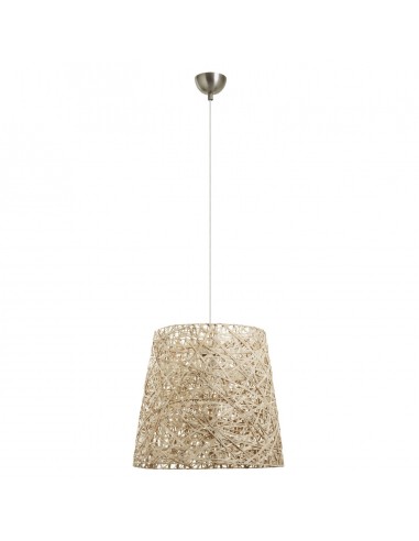 Beige natural fiber pendant light Ø 45 cm - Vimet - Exo - Novolux
