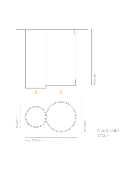 Aros Double pendant lamp 