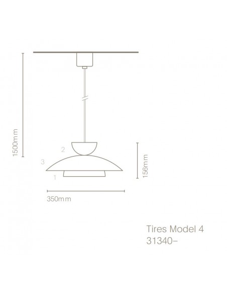 Tires Model 4 pendant lamp