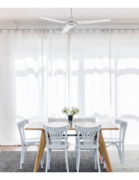 Ventilador de techo sin luz disponible en 2 acabados con 5 velocidades regulables – Indus – Faro