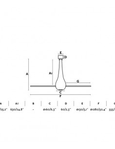 Eterfan ceiling fan - Faro