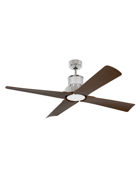 Ventilador de techo disponible en 2 acabados con o sin luz IP44 y mando a distancia – Winche – Faro
