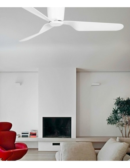 Ventilador de techo de 3 palas disponible con o sin luz y en 3 acabados – Pemba – Faro