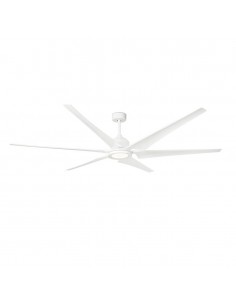 Ventilador de techo acabado blanco disponible con o sin luz LED – Cies – Faro 2