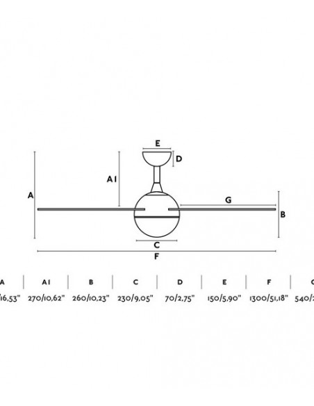 Ventilador de techo con luz acabado blanco con palas reversibles en blanco y arce – Izaro – Faro
