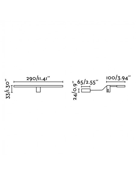 Lámpara para espejos de baño LED SMD 4000K - Terma - Faro