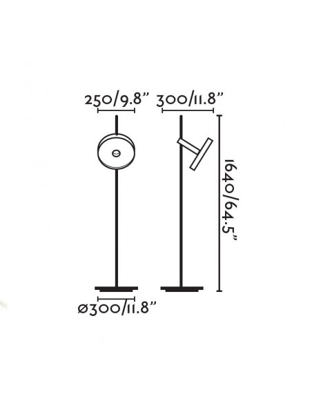 Lámpara de pie industrial en 2 colores – Whizz – Faro